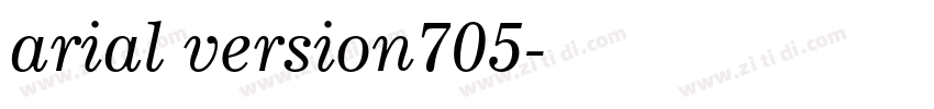 arial version705字体转换